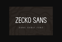 Zecko Sans Font Poster 1