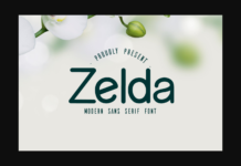 Zelda Font Poster 1