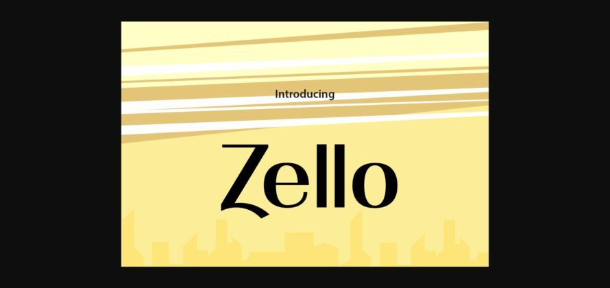 Zello Font Poster 3