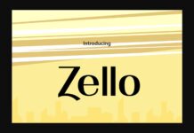 Zello Font Poster 1