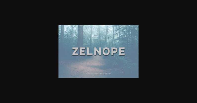 Zelnope Font Poster 3