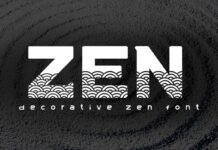 Zen Font Poster 1