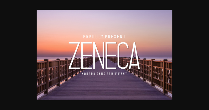 Zeneca Font Poster 3