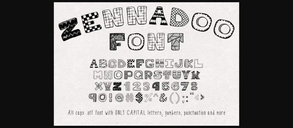 Zennadoo Font Poster 3