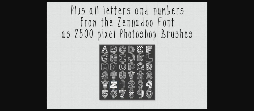 Zennadoo Font Poster 9