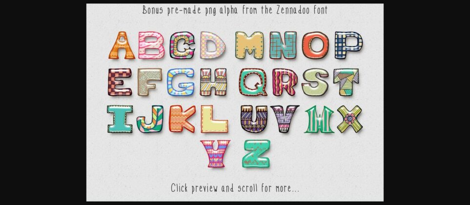 Zennadoo Font Poster 10