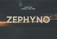 Zephyno Font Poster 1