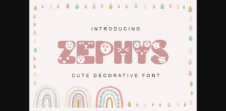 Zephys Font Poster 1