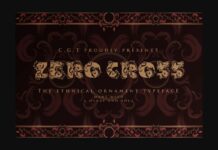 Zero Cross Font Poster 1
