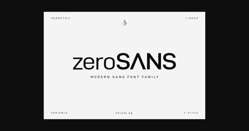 Zero Font Poster 3