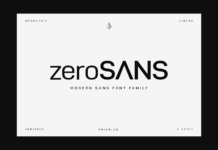 Zero Font Poster 1
