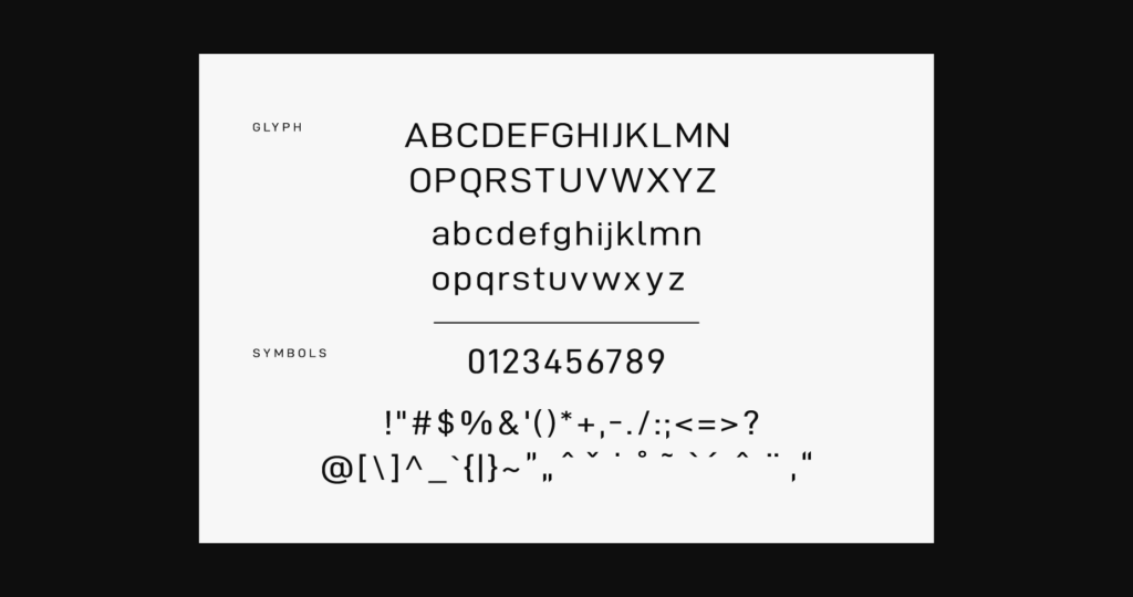 Zero Font Poster 5