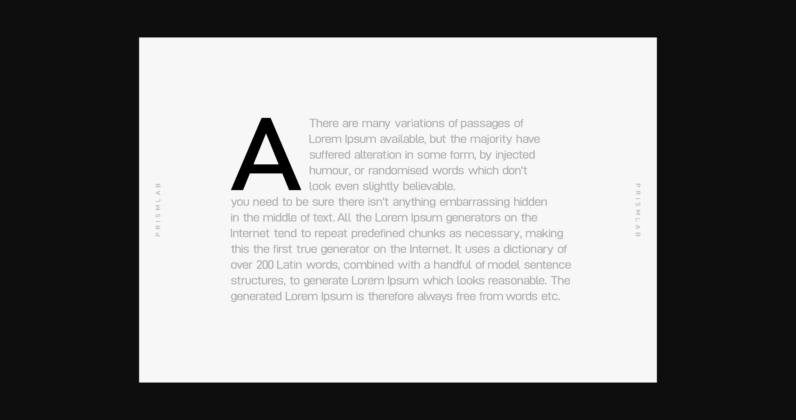 Zero Font Poster 10