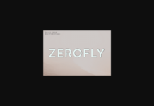 Zerofly Font Poster 1
