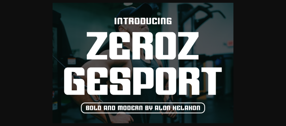 Zeroz Gesport Font Poster 3