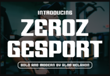 Zeroz Gesport Font Poster 1
