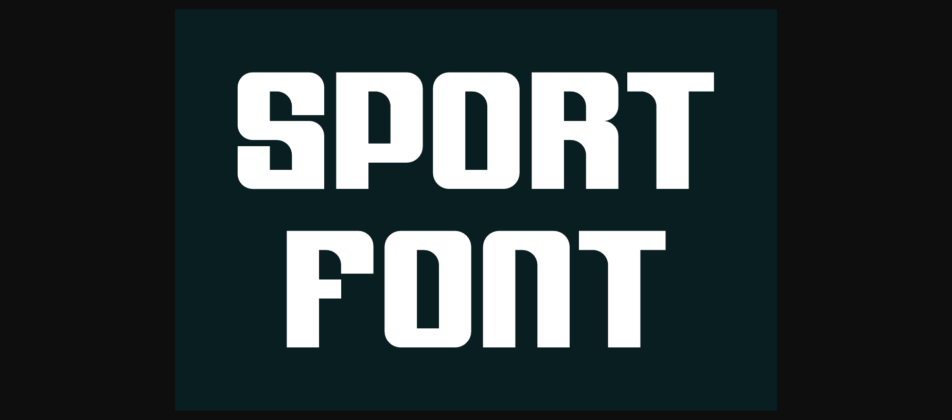 Zeroz Gesport Font Poster 2