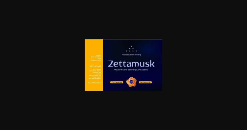 Zettamusk Font Poster 1