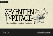 Zeventien Font Poster 1