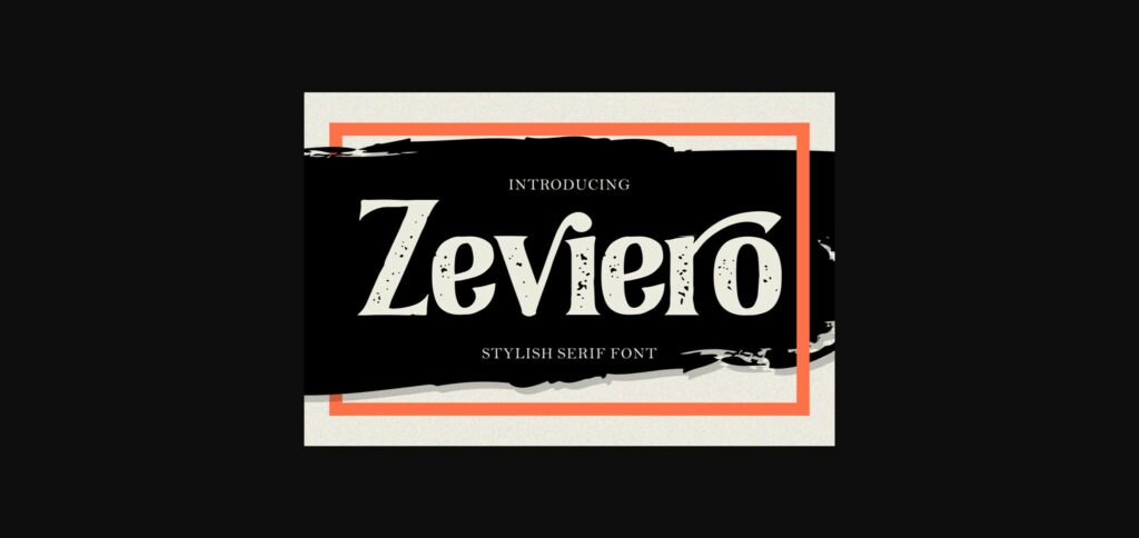 Zeviero Font Poster 3