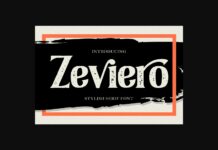 Zeviero Font Poster 1