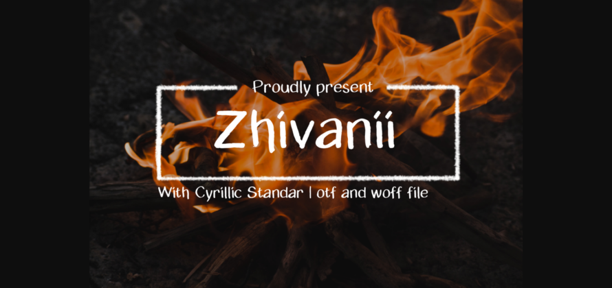 Zhivanii Font Poster 3