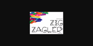 Zig Zagler Font Poster 1