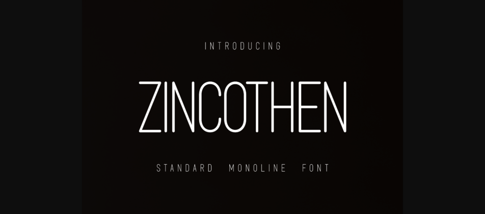 Zincothen Font Poster 3