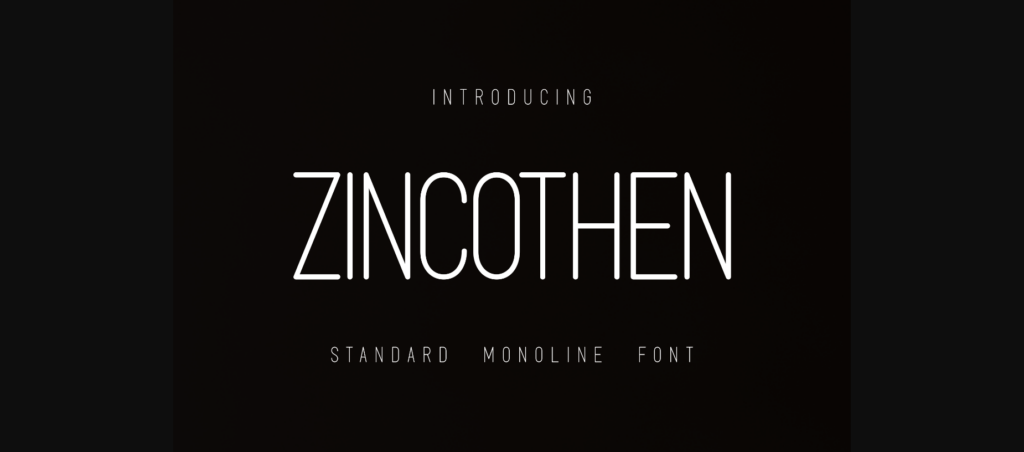 Zincothen Font Poster 1