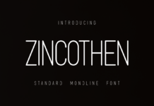 Zincothen Font Zincothen Font Poster 1