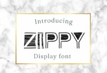 Zippy Font Poster 1