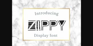 Zippy Font Poster 1