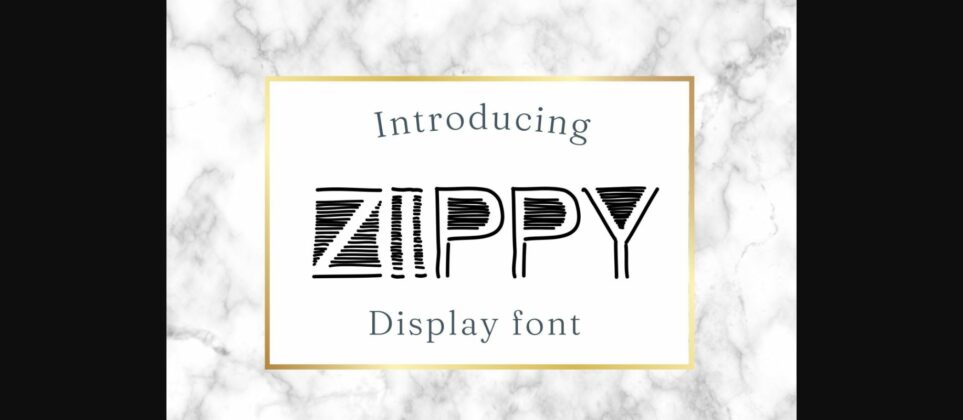 Zippy Font Poster 1