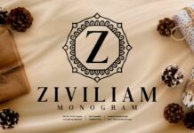 Ziviliam Monogram Font Poster 1