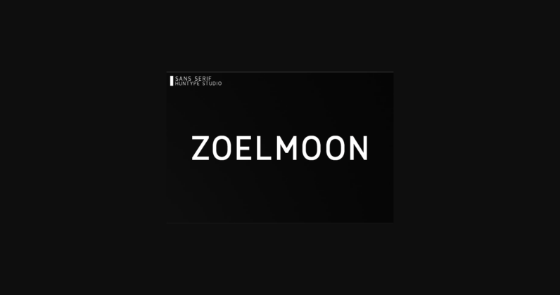 Zoelmoon Font Poster 1