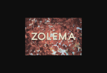 Zolema Font Poster 1