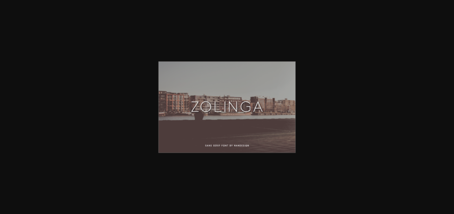 Zolinga Font Poster 3
