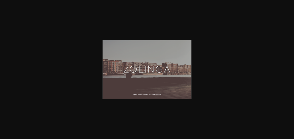 Zolinga Font Poster 1