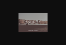 Zolinga Font Poster 1