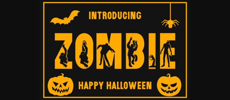 Zombie Font Poster 3
