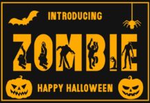 Zombie Font Poster 1
