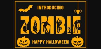 Zombie Font Poster 1