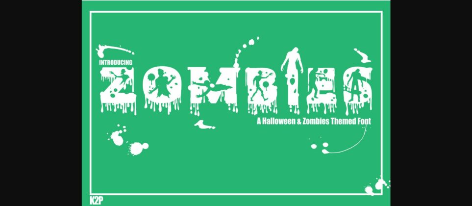 Zombies Font Poster 3