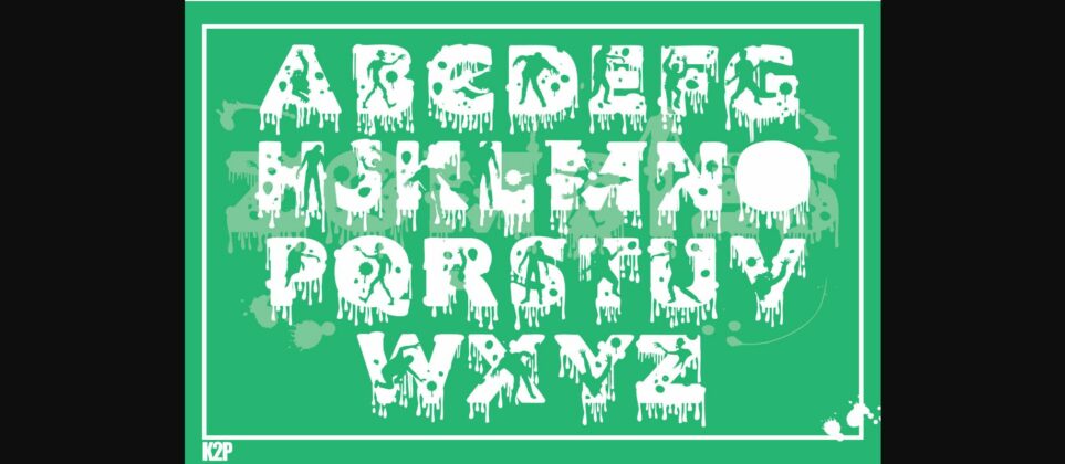 Zombies Font Poster 5