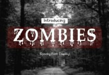 Zombies Font Poster 1