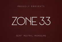 Zone 33 Font Poster 1