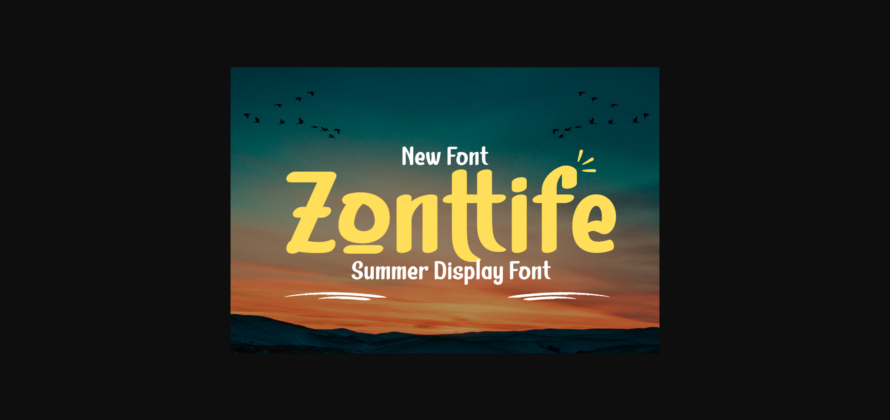 Zonttife Font Poster 3