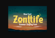 Zonttife Font Poster 1