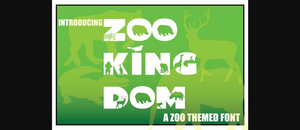 Zoo Kingdom Font Poster 1