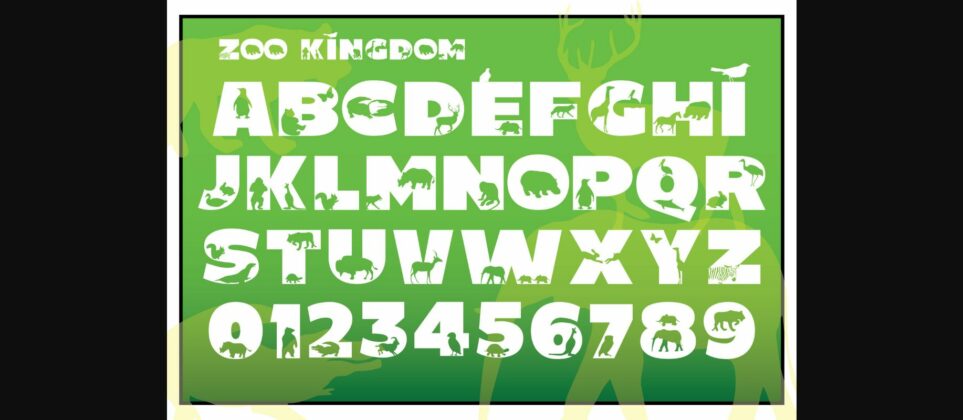 Zoo Kingdom Font Poster 4